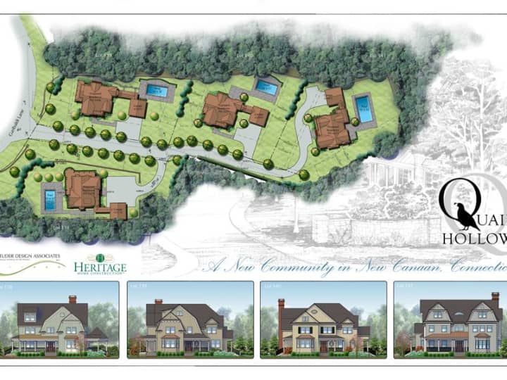 Quail Hollow Site Map and Home Renderings