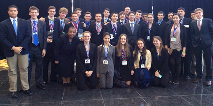 Members of the Harrison High School Business Club are heading to the National DECA competition in Atlanta.