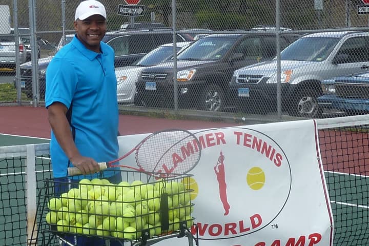 Marvin Tyler of Norwalk-based Slammer Tennis World is back on the court after a scary accident in the kitchen last summer left him with significant burns.