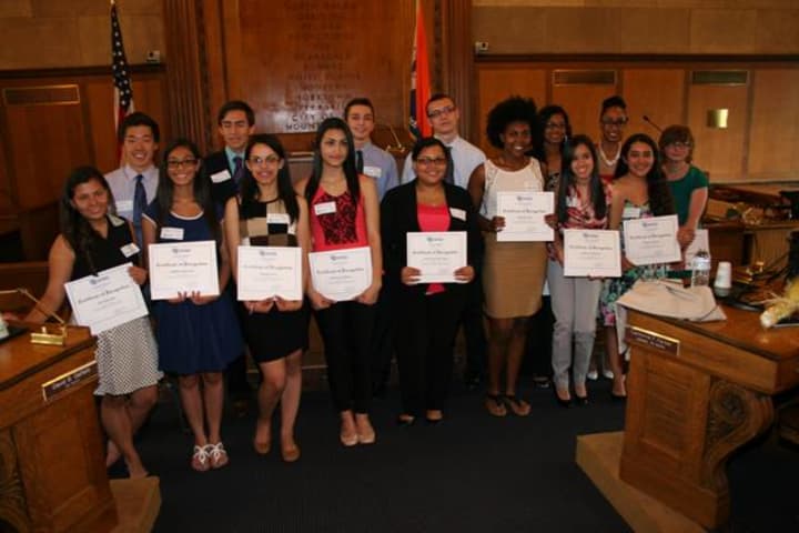 The Westchester County Board of Legislators and Donald and Jane Cecil, founders of the Jandon Scholarship, honored Arielle Ponder along with 14 other recipients on Wednesday, May 21.