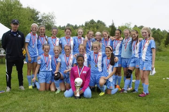 The CFC Chelsea Piers girls  soccer team won a tournament in Massachusetts over Memorial Day weekend. 
