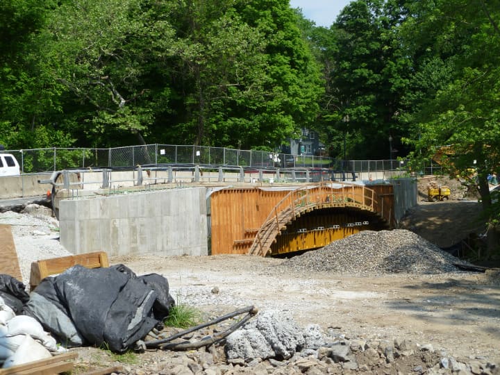 The Croton Falls Road bridge, which is being rehabilitated.