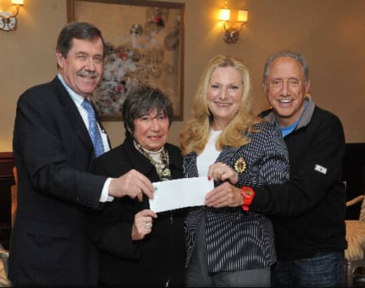 From left: White Plains Hospital CEO Jon B. Schandler; WPH Board of Directors and Willow Ridge Country Club member Michelle Schoenfeld; Willow Ridge President Barbara Lederman and 2013 Charity Day Chairman Richard Melnikoff.