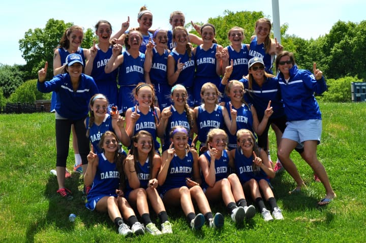 The Darien girls lacrosse 8A squad recently won the CONNY state championship. 