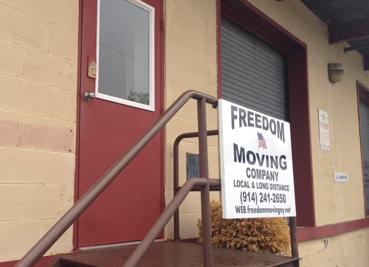 Freedom Moving Company was the target of an attempted robbery, in which the suspect was hit by a bullet from his own gun, police say. 