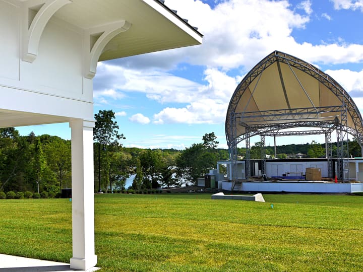 Westport&#x27;s new Levitt Pavilion is nearly finished with construction and is ready to open by the middle of July. 