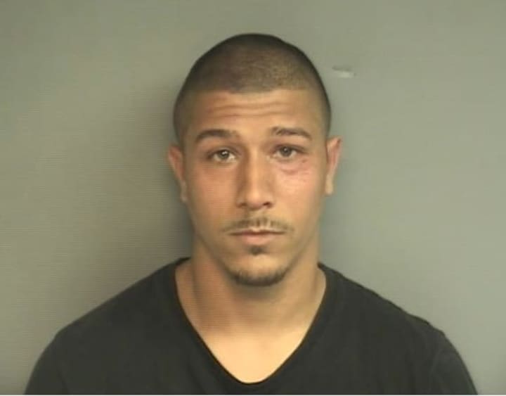 Wilbar Serrano, 25, of Norwalk was charged with drug offences and assaulting a police officer during a drug bust Wednesday at the Stamford Town Center parking garage. The officer suffered a minor injury after being punched, police said.