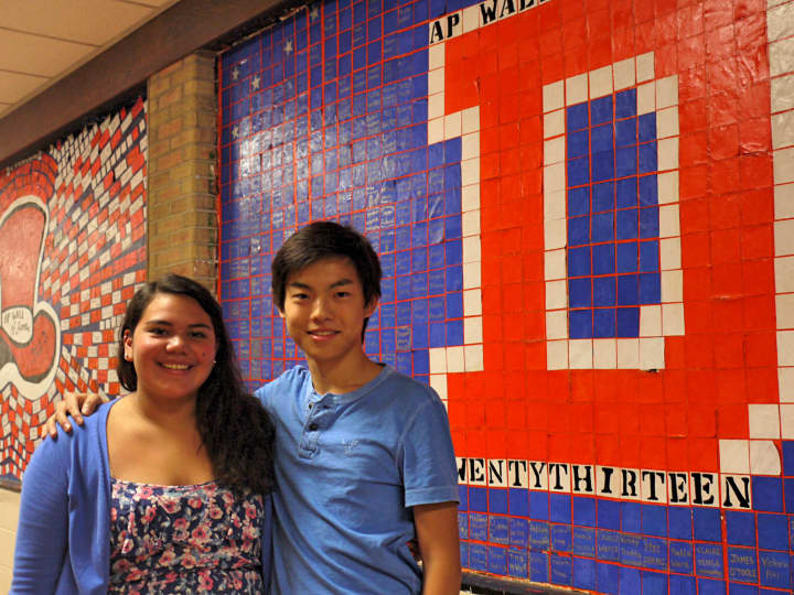 Siobhan Romero and Danny Zhu, co-presidents of the Danbury High School Caritas Club, are excited to get their first fundraiser off the ground. It will benefit their teacher, who is fighting Kennedys disease.