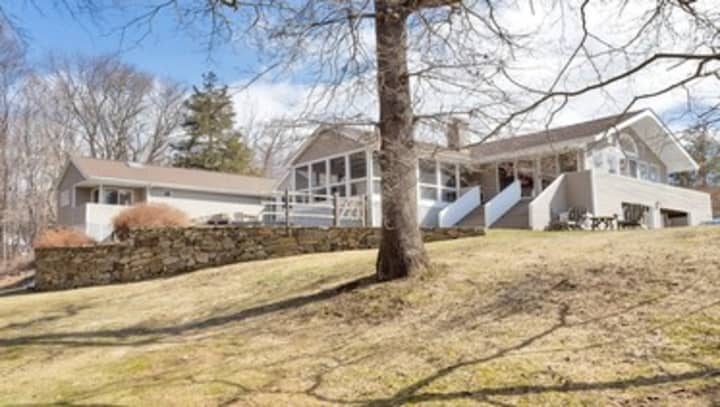 This house at 144 Salem Road in Pound Ridge is open for viewing on Sunday.