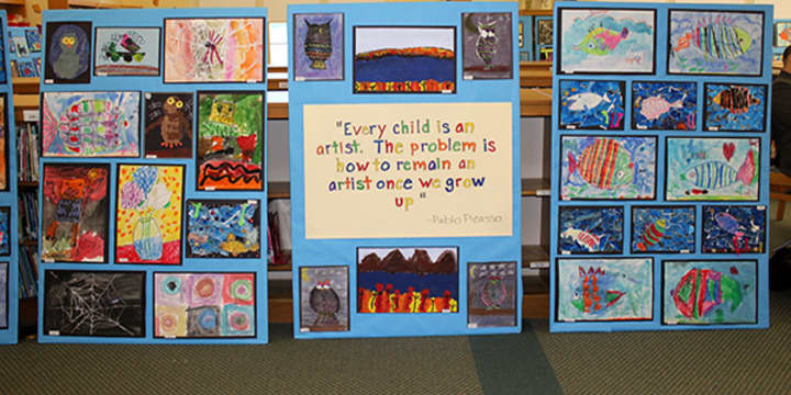 The Samuel J. Preston School recently hosted an interactive art show. 