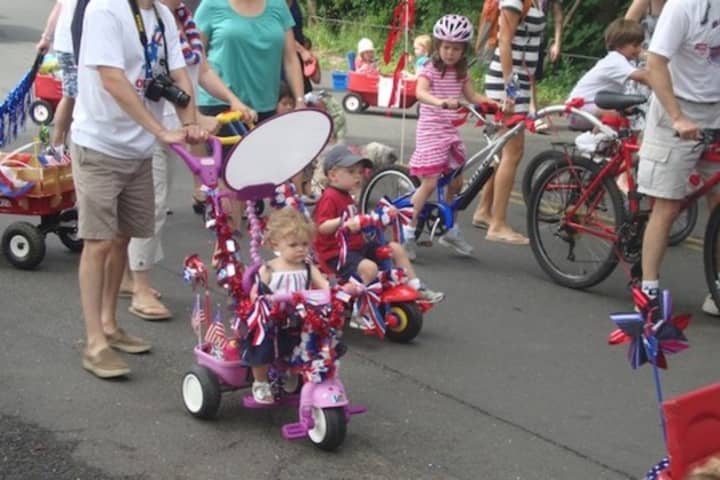 Come celebrate the Fourth of July in Darien at the annual YWCA Push-n-Pull Parade through downtown. These participants enjoyed the 2011 festivities. 