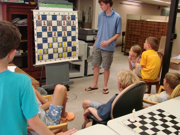 The Chess Camp at the Pequot Library will run Wednesdays for nine weeks this summer. 