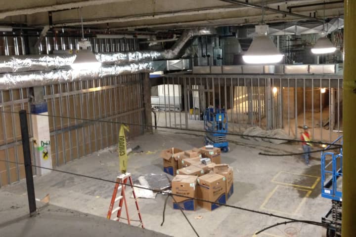 Construction is moving along on the Chelsea Piers Athletic Club, scheduled to open later this year at Chelsea Piers Connecticut in Stamford.