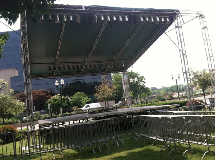 The stage is ready for live summer music in Columbus Park in Stamford as Jazz Up July kicks off Wednesday while Alive@Five begins Thursday.
