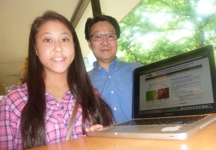 Julianna Yee, 16, and her father Bill, of Wilton, have created a new social networking site called ThePortalz.com. 