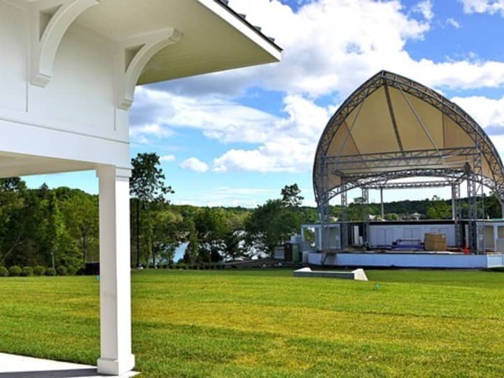Westport&#x27;s new Levitt Pavilion is nearly finished with construction. 