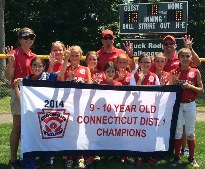 The Redding-Easton 9- and 10-year-old softball team won the District 1 championship on Saturday.