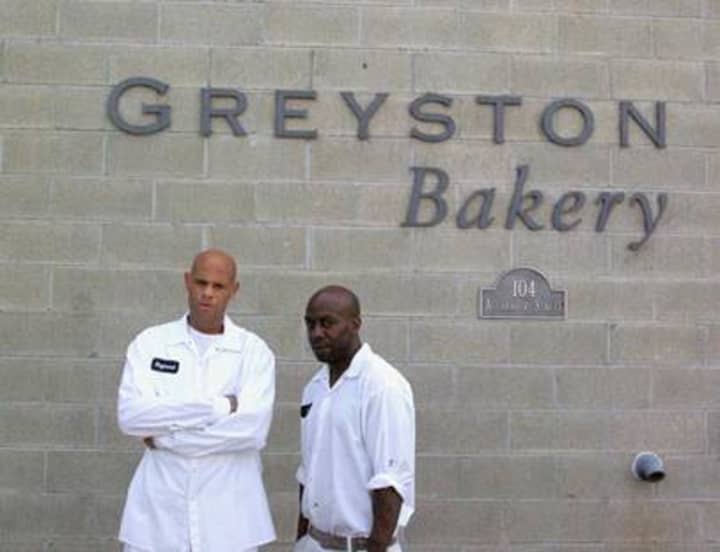 Greyston Bakery employees Raymond Wallace, left, and Dion Drew, right, were featured in the &quot;Today Shows&quot; Hope to It segment.