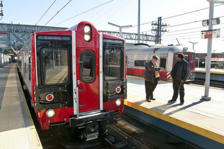 Metro-North is awaiting the delivery of only eight more of the new M8 rail cars for the New Haven Line.