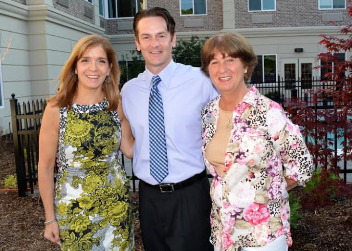From left, Aurora Banaszek, associate broker of the Armonk office of Houlihan Lawrence; C. Dean Brown, director of Business Development, The Bristal Assisted Living Communities and Cindy Gale, associate broker of the Bedford office Coldwell Banker.