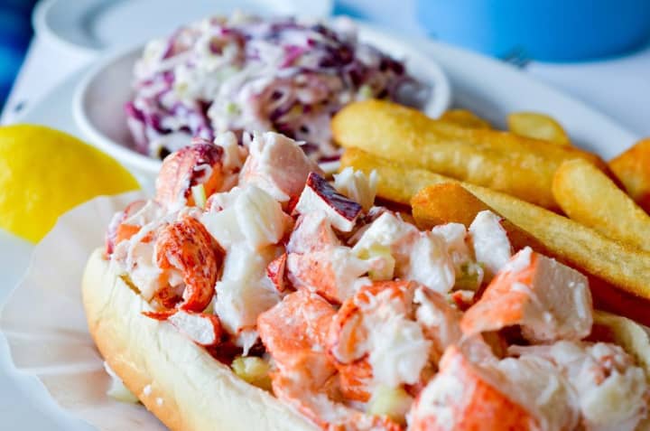 Lobster Roll at Ocean House Oyster Bar in Croton-On-Hudson.