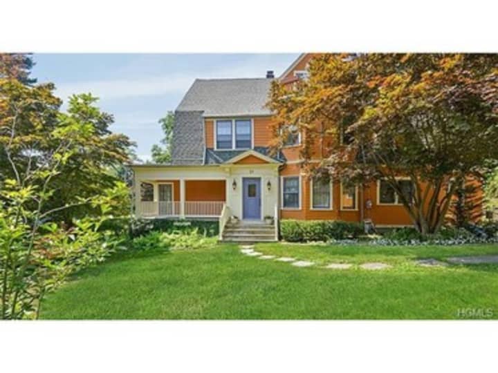 This house at 65 Gard Ave. in Bronxville is open for viewing on Sunday.