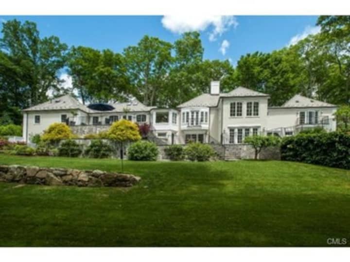 The house at 113 Brookwood Lane in New Canaan is open for viewing on Sunday.