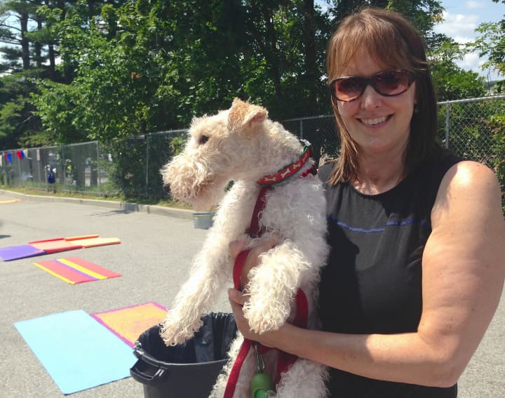 Irene Math brought her dog, Tiger, to the event.