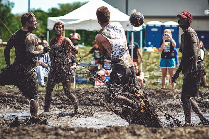 Participants are shown at a past year&#x27;s Muddy Puddles &quot;Mess Fest&quot; to benefit pediatric cancer research. This year&#x27;s fundraiser for the Ty Louis Campbell Foundation is Saturday, July 30 at Kiwi Country Day Camp, Mahopac, N.Y.