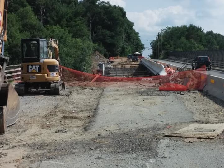 The bridge and Sprain Brook Parkway overpass in Greenburgh at Route 100 is one of several in Westchester County being rebuilt.