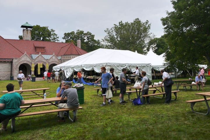 Hundreds turn out to the Pequot Library Annual Summer Book Sale in Fairfield to peruse one of the largest library book sales in the state.