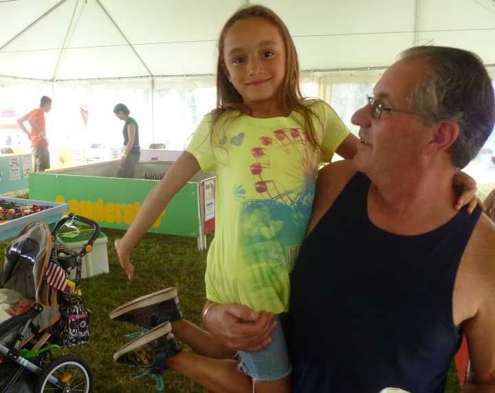 Devonia Odum enjoys herself at the Putnam County 4-H Fair. 