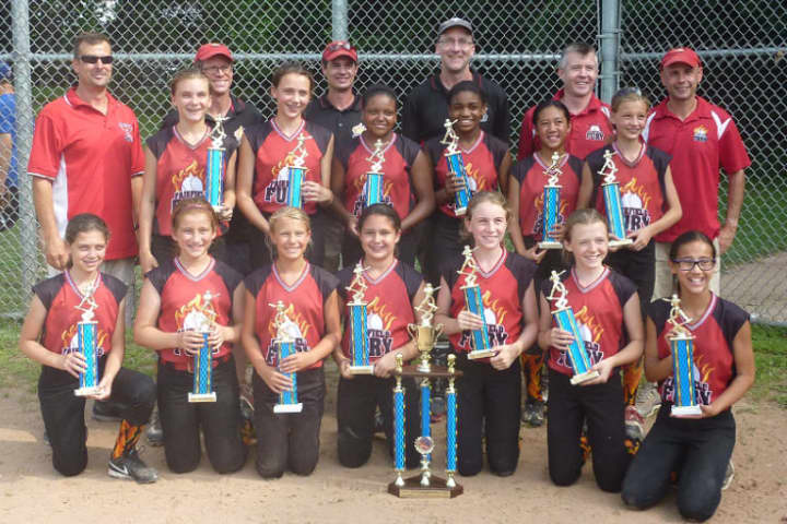 The Fairfield Fury softball team won the Fairfield County Fastpitch Softball League B Division championship. See story for team IDs. 