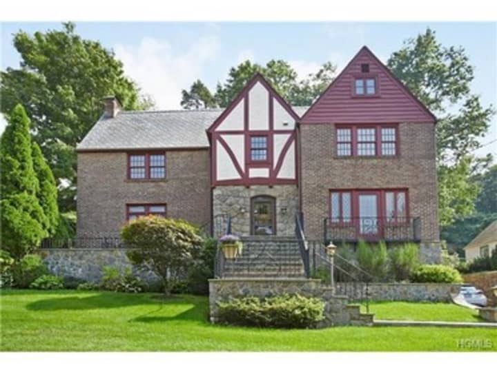 This house at 28 Club Way in Hartsdale is open for viewing on Saturday.