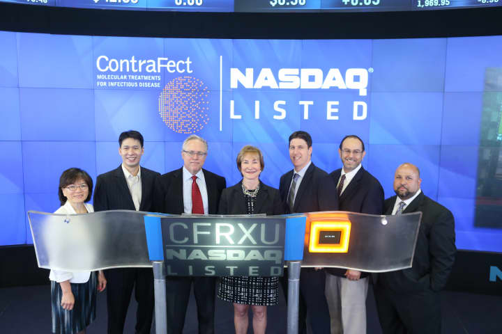 Yonkers biotech company Contrafect officially went public Tuesday, July 29, as part of the NASDAQ Capital Market under the ticker symbol &quot;CFRXU.&quot;