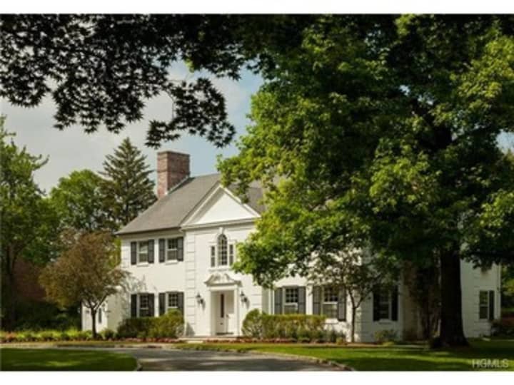 This house at 10 Morris Lane in Scarsdale is open for viewing on Sunday.