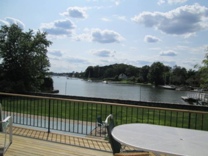 This house at 810 Pirates Cove in Mamaroneck is open for viewing this Sunday.
