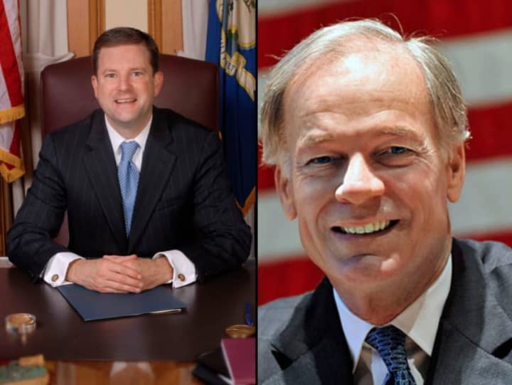 Fairfield State Senator John McKinney, left, and Greenwich resident Tom Foley, right, are seeking to become the Republican Party&#x27;s candidate for governor in Tuesday&#x27;s primary.