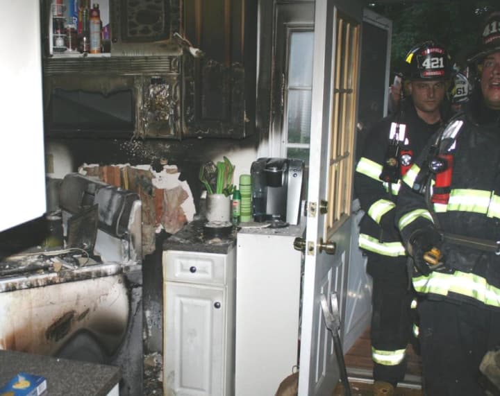 When Fairfield fire fighters arrived on the scene Tuesday night, they discovered that a reported oven fire had extended into the cabinets. 