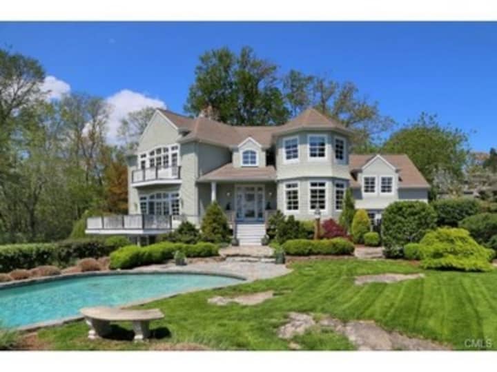 The house at 142 Five Mile River Road in Darien is open for viewing on Sunday.