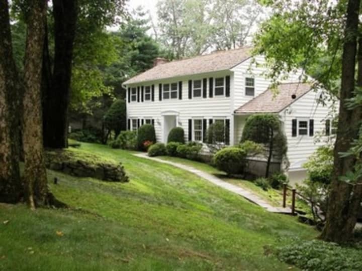 This house at 1 Hilltop Circle in Chappaqua is open for viewing on Sunday.