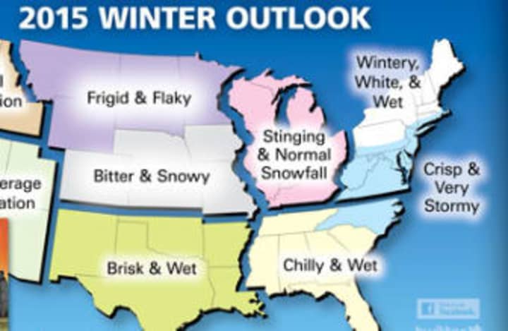 The Farmers&#x27; Almanac is predicting below average temperatures and above average precipitation for the Northeast this year. 