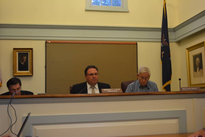 North Salem Town Board members at their Aug. 26 meeting.