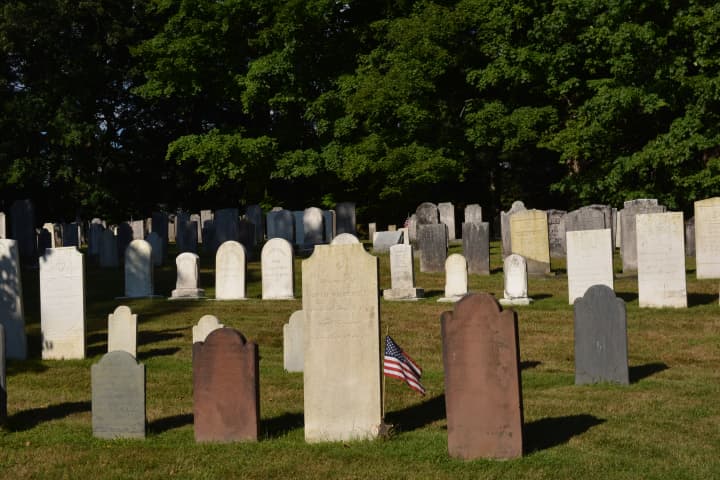 The cemetery outside of the South Salem Presbyterian Church. The cemetery recently was added to the State Register of Historic Places based upon its large number of veterans from 18th and 19th century wars.