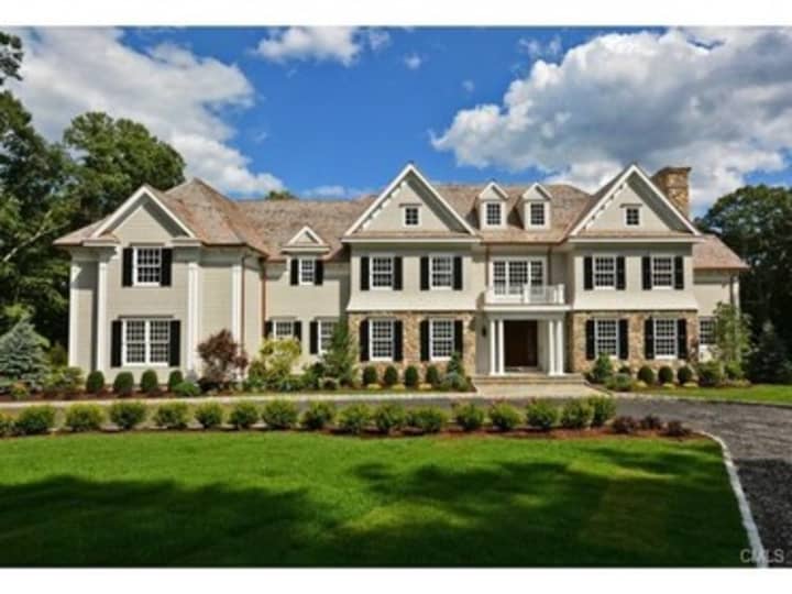 The house at 121 Chichester Road in New Canaan is open for viewing on Sunday.