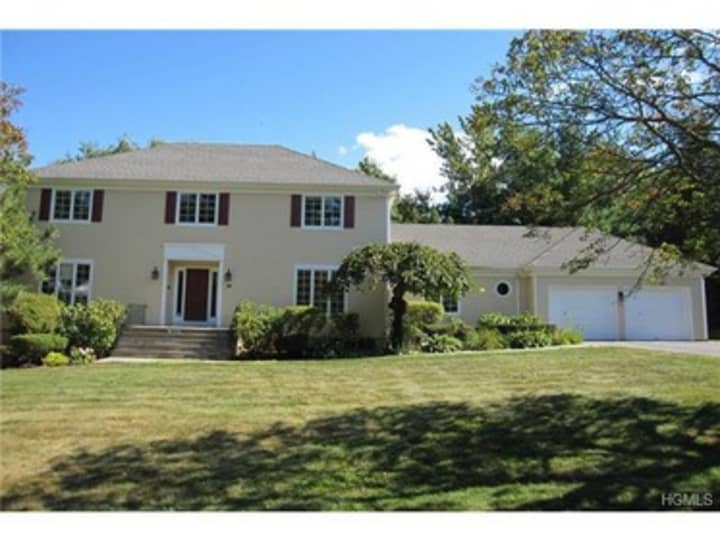 This house at 24 Gatehouse Road in Scarsdale is open for viewing on Sunday.