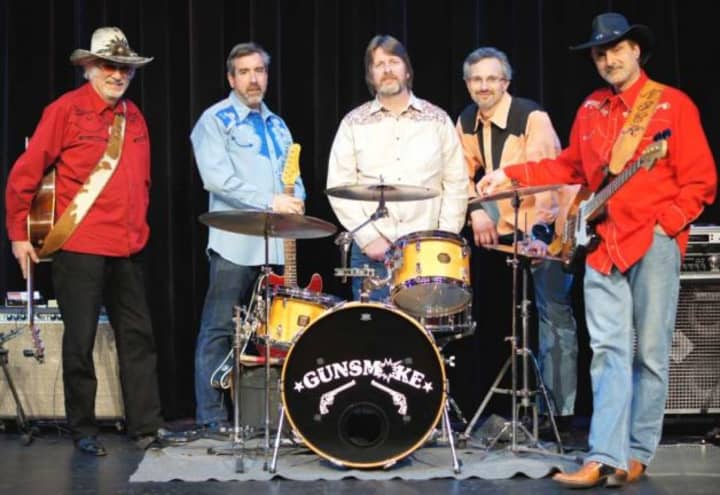 Darien-based Gunsmoke, a Country and Western band, will play a free concert at the Levitt Pavilion in Westport on Friday, Sept. 5.