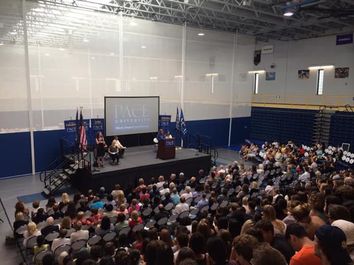 Students, faculty and staff gathered for Pace University&#x27;s annual convocation that marked the beginning of the 2014-15 school year. 