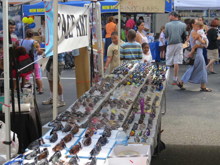 Everything from sunglasses to handbags and jewelry were available in New Rochelle on Sunday. 