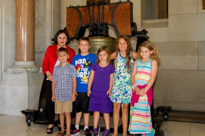 Weston residents were recently treated to a tour of the State Capitol with Sen. Toni Boucher. For IDs, see story. 